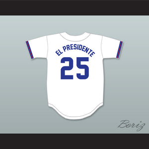 El Presidente 25 Swampscott High School White Baseball Jersey