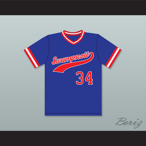 El Presidente 34 Swampscott High School Blue Baseball Jersey