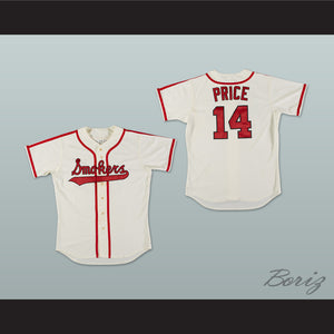 David Price 14 Tampa Smokers White Baseball Jersey