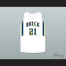 Load image into Gallery viewer, David Roddy 21 Breck School Mustangs White Basketball Jersey 2