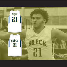 Load image into Gallery viewer, David Roddy 21 Breck School Mustangs White Basketball Jersey 2