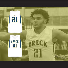 Load image into Gallery viewer, David Roddy 21 Breck School Mustangs White Basketball Jersey 1