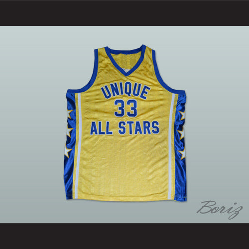 David Skywalker Thompson 33 Unique All Stars Yellow Basketball Jersey