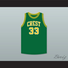 Load image into Gallery viewer, David Thompson 33 Crest High School Chargers Green Basketball Jersey 1