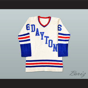 Dayton Gems IHL White Hockey Jersey