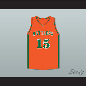 DeMarcus Cousins 15 LeFlore High School Rattlers Orange Basketball Jersey