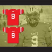 Load image into Gallery viewer, DeMarvin Leal 9 Judson High School Rockets Red Football Jersey 2