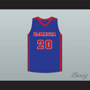 Markelle Fultz 20 DeMatha Catholic High School Stags Blue Basketball Jersey
