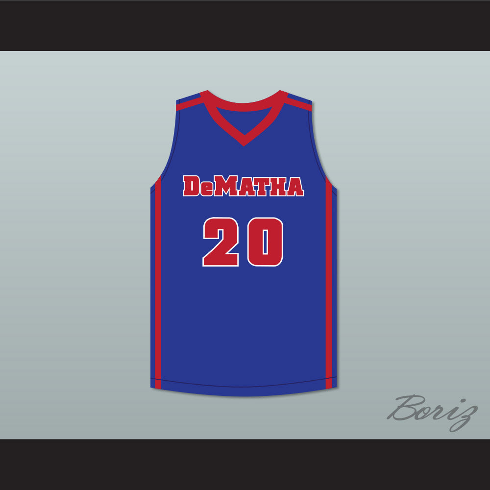 Markelle Fultz 20 DeMatha Catholic High School Stags Blue Basketball Jersey