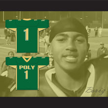 Load image into Gallery viewer, DeSean Jackson 1 Long Beach Polytechnic High School Jackrabbits Green Football Jersey 1