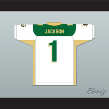 Load image into Gallery viewer, DeSean Jackson 1 Long Beach Polytechnic High School Jackrabbits White Football Jersey 2