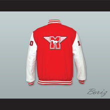 Load image into Gallery viewer, Dean Youngblood 10 Hamilton Mustangs Red Wool and White Lab Leather Varsity Letterman Jacket