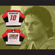 Load image into Gallery viewer, Dean Youngblood 10 Stanton Flyers High School White Hockey Jersey
