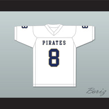 Load image into Gallery viewer, Delrick Abrams 8 Independence Community College Pirates White Football Jersey