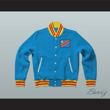 Load image into Gallery viewer, Democratic Republic of the Congo Varsity Letterman Jacket-Style Sweatshirt