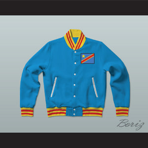 Democratic Republic of the Congo Varsity Letterman Jacket-Style Sweatshirt