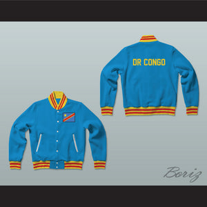 Democratic Republic of the Congo Varsity Letterman Jacket-Style Sweatshirt
