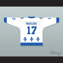 Load image into Gallery viewer, Denis Mercure 17 Le National de Québec White Hockey Jersey- Lance et compte (He Shoots, He Scores)