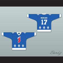 Load image into Gallery viewer, Denis Mercure 17 Les Saints de Chicoutimi Blue Hockey Jersey- Lance et compte (He Shoots, He Scores)
