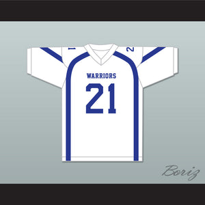 Dennis Washington 21 Liberty Christian School Warriors White Football Jersey