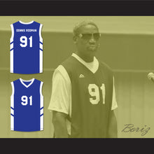Load image into Gallery viewer, Dennis Rodman 91 Blue Basketball Jersey Dennis Rodman&#39;s Big Bang in PyongYang