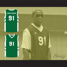 Load image into Gallery viewer, Dennis Rodman 91 Green Basketball Jersey Dennis Rodman&#39;s Big Bang in PyongYang