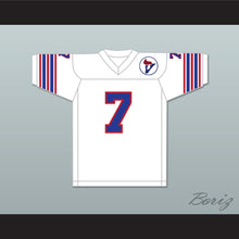 Load image into Gallery viewer, 1975 WFL Denny Duron 7 Birmingham Vulcans Home Football Jersey with Patch