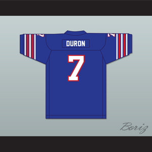 1975 WFL Denny Duron 7 Birmingham Vulcans Road Football Jersey with Patch