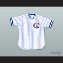 Load image into Gallery viewer, Derek Jeter 24 Columbus Clippers White Pinstriped Baseball Jersey