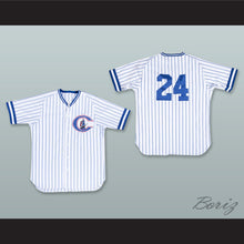 Load image into Gallery viewer, Derek Jeter 24 Columbus Clippers White Pinstriped Baseball Jersey