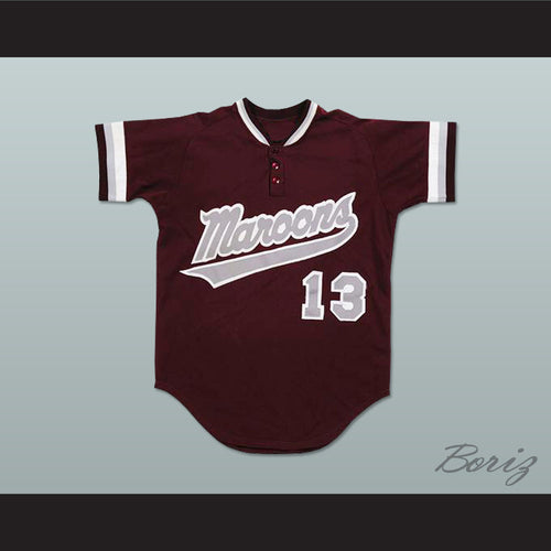 Derek Jeter 13 Kalamazoo Central High School Maroon Giants Alternate Baseball Jersey