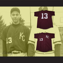 Load image into Gallery viewer, Derek Jeter 13 Kalamazoo Central High School Maroon Giants Baseball Jersey