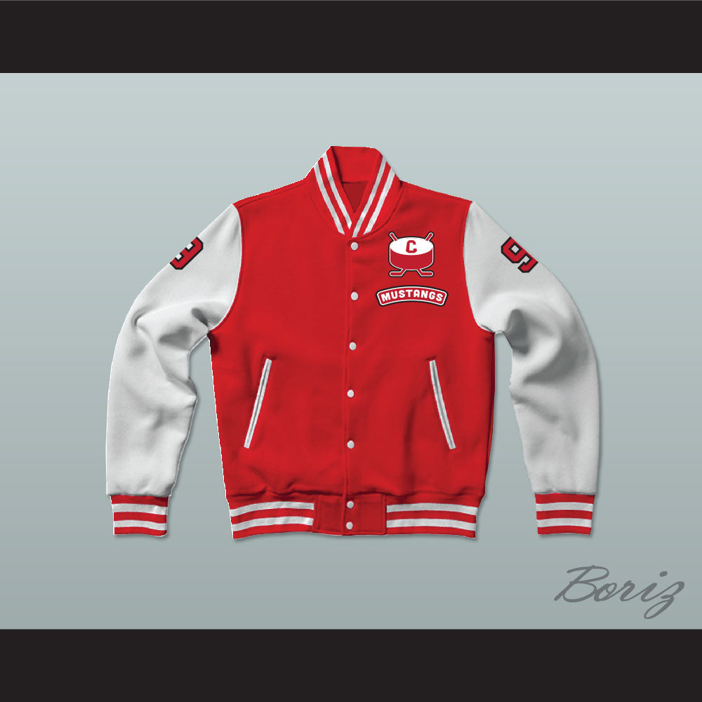 Derek Sutton 9 Hamilton Mustangs Varsity Letterman Jacket-Style Sweatshirt