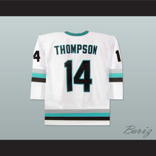 Load image into Gallery viewer, Derek Thompson 14 The Lansing Ice Wolves Hockey Jersey Tooth Fairy