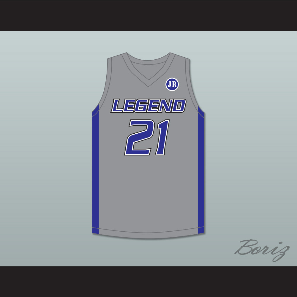 Derrick White 21 Legend High School Titans Gray Basketball Jersey 2