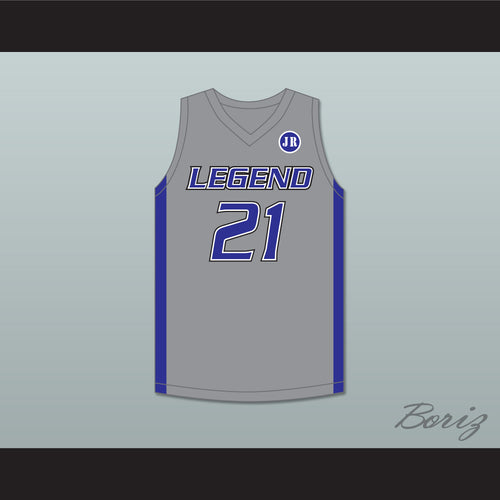 Derrick White 21 Legend High School Titans Gray Basketball Jersey 1