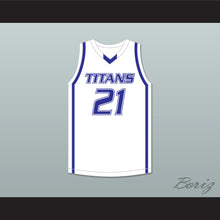 Load image into Gallery viewer, Derrick White 21 Legend High School Titans White Basketball Jersey 2