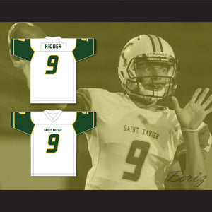 Desmond Ridder 9 St. Xavier High School Tigers White Football Jersey 2