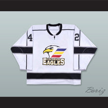 Load image into Gallery viewer, Devin DiDiomete 42 Colorado Eagles White Hockey Jersey