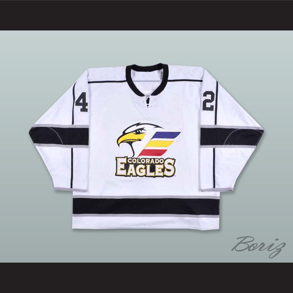Devin DiDiomete 42 Colorado Eagles White Hockey Jersey
