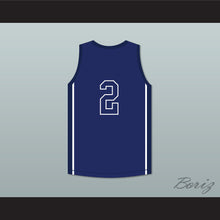 Load image into Gallery viewer, Devin Booker 2 Moss Point High School Tigers Blue Basketball Jersey 2