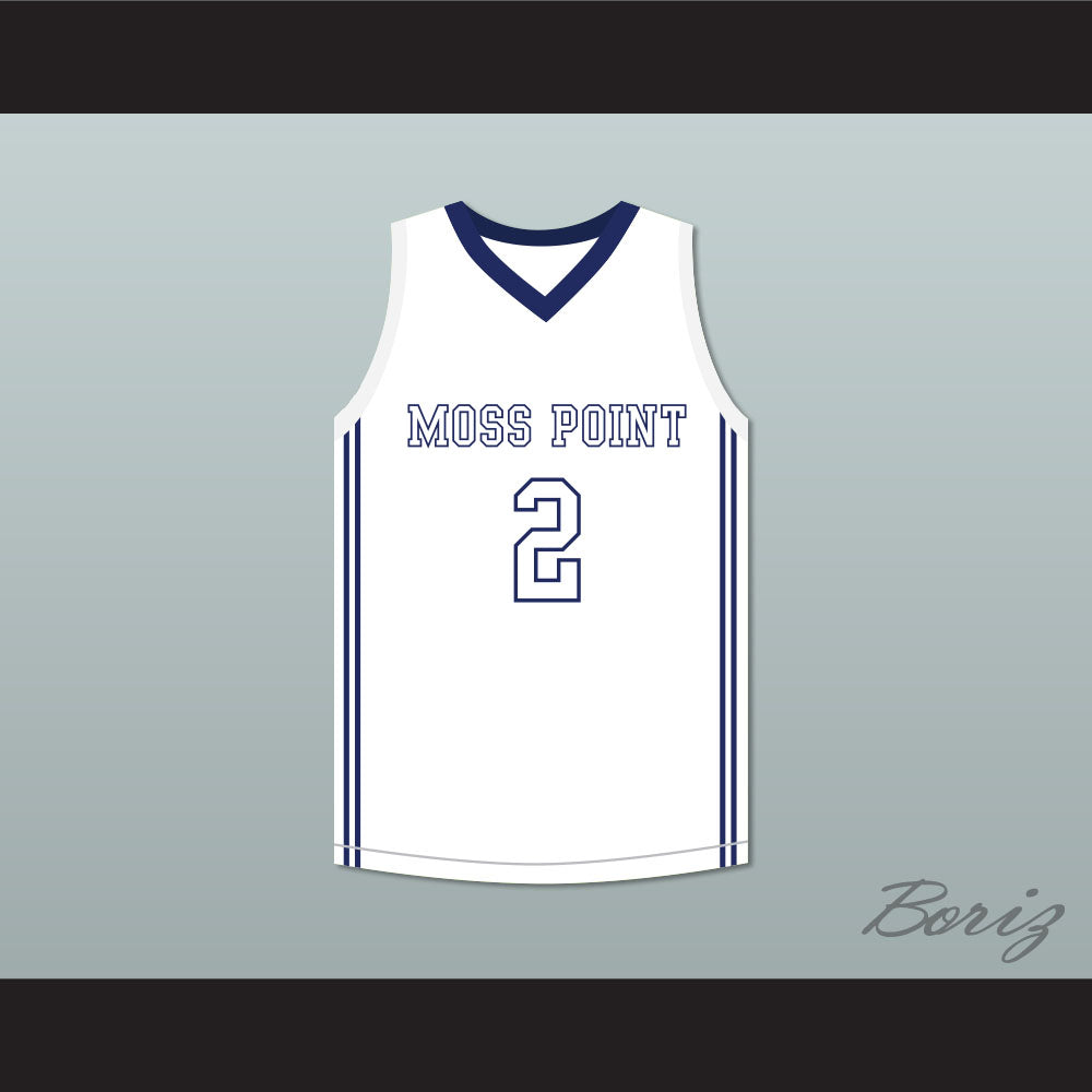 Devin Booker 2 Moss Point High School White Basketball Jersey 2