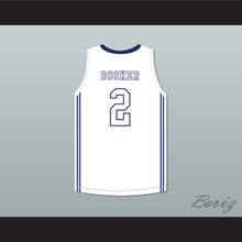 Load image into Gallery viewer, Devin Booker 2 Moss Point High School White Basketball Jersey 2
