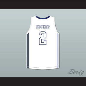 Devin Booker 2 Moss Point High School White Basketball Jersey 2
