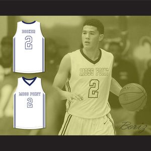 Devin Booker 2 Moss Point High School White Basketball Jersey 2