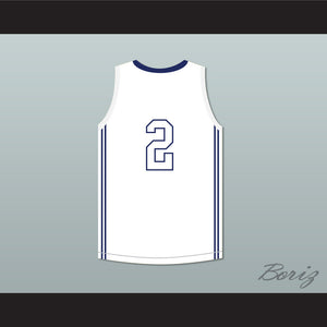 Devin Booker 2 Moss Point High School Tigers White Basketball Jersey 2