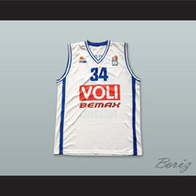 Load image into Gallery viewer, Devoe Joseph 34 KK Buducnost Podgorica Montenegro White Basketball Jersey