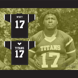 Devonte Wyatt 17 Towers High School Titans Black Football Jersey 2
