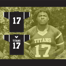 Load image into Gallery viewer, Devonte Wyatt 17 Towers High School Titans Black Football Jersey 1