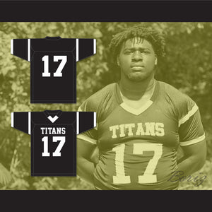 Devonte Wyatt 17 Towers High School Titans Black Football Jersey 1